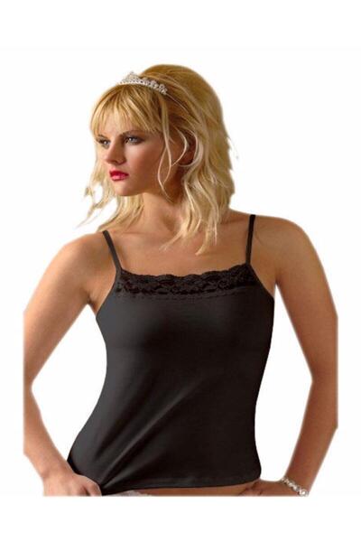 Anıt 2120 Жіночий лікраний мереживний топ на бретельках, 3 шт.