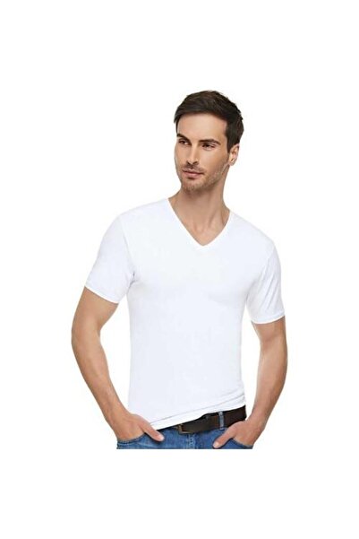 Tutku 6-пакет елитни 1303 еластични памучни тениски с V-образно деколте