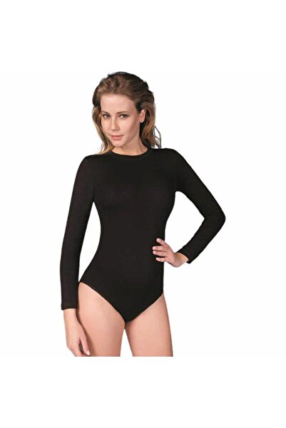 Berrak 3 bucăți 2106-2107 Body pentru femei cu mâneci lungi și închidere cu c...