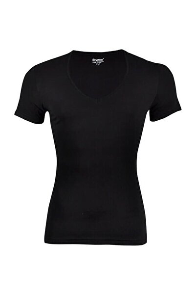 YILDIZ 355-356 Men's Deep V-Neck Short Sleeve T-Shirt
