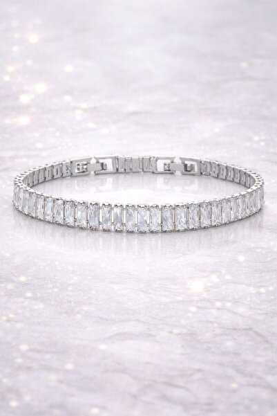 DEMOKAN Kadın Çelik Bileklik Lüks Su Yolu Kararmaz Baget 14k Altın Renk Kadın...