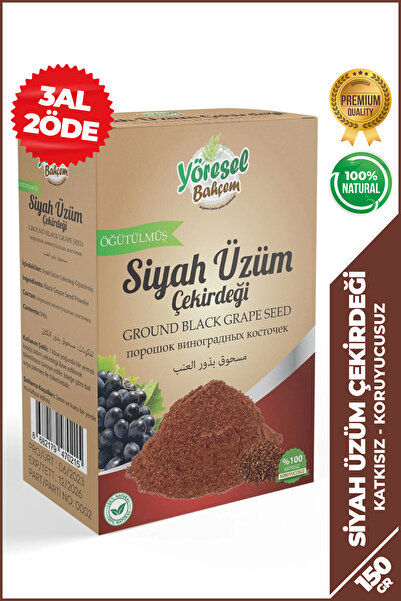 Yöresel Bahçem Üzüm Çekirdeği Öğütülmüş (150gr)