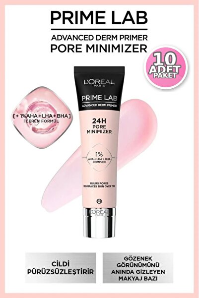 L'Oreal Paris L'Oréal Paris Prime Lab 24H Gözenek Küçültücü Makyaj Bazı 10 ml...