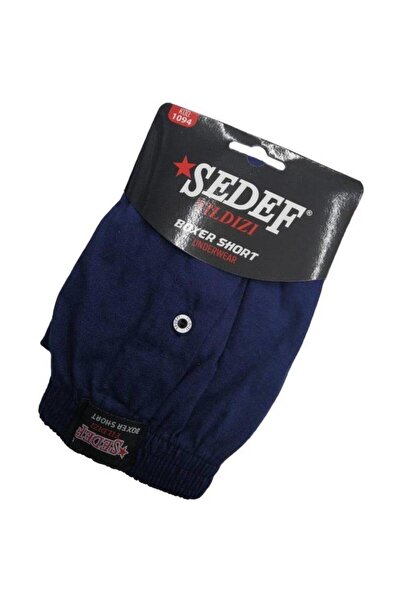 Sedef Yıldızı Men's Buttoned Combed Cotton Boxer 1094 - 6 Pieces