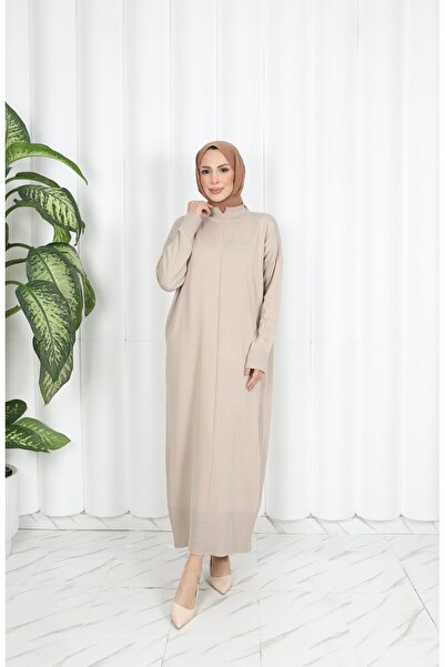 NİSUM MODA Venezya Knitwear Dress with Collar Detail