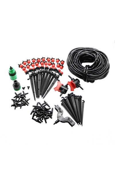 Choice مجموعة نظام الري بالتنقيط التلقائي للحديقة بطول 20 مترًا و24 رشاشًا، 1...