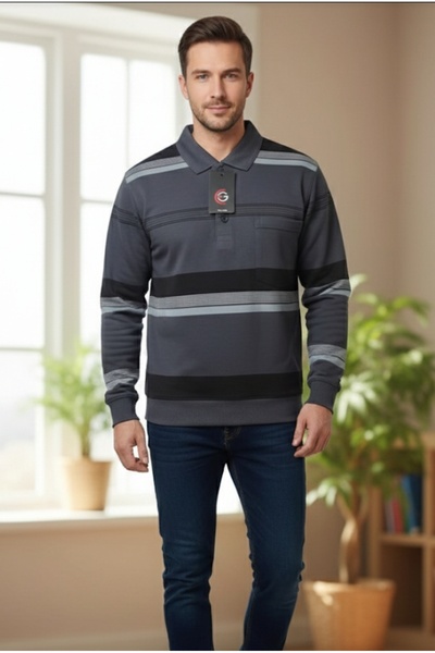 güncüoğlu Long Sleeved with Pockets, Sleeves with Ribbing, Bottom with Straig...