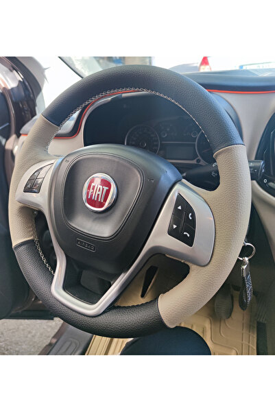 detaydireksiyon Direksiyon kılıfı Fiat Doblo -fiorino 2015 Sonrası Bej Siyah ...