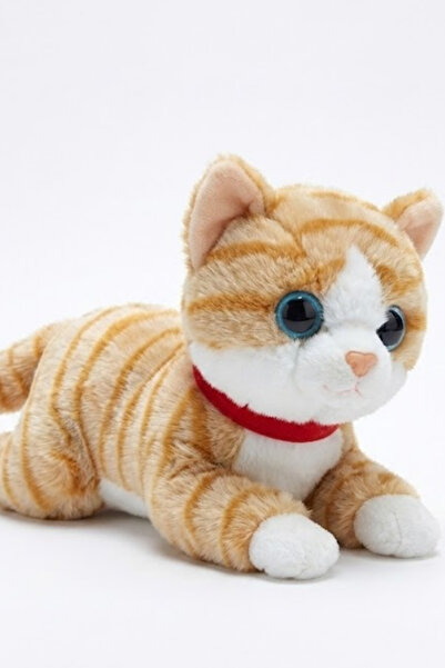 viyolmarketim Sevimli Peluş Yavru Kedi 35 cm | Sesli Miyavlayan Oyuncak | Uyk...