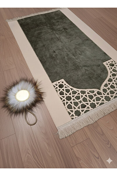 Bripurga Modern Tasarım Yumuşak Peluş Seccade – Konforlu, Kaymaz Tabanlı, Şık...