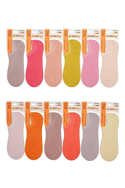 Dündar Γυναικείες κάλτσες Modal Plus Pastel Color Sneaker 6876 - 6 τεμαχίων