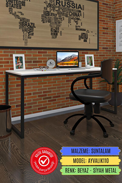 Kenzlife ofis bilgisayar çalışma masası ayvalık110 byzsyh 75*110*60 metal aya...