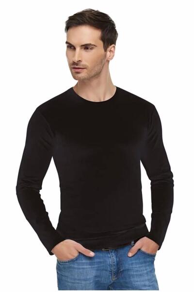 Tutku Elit Men's Crew Neck Lycra Long Sleeve Undershirt Undershirt 1302 - 6 P...