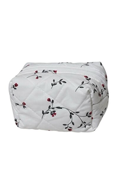 Bestway ve Diğeri Floral Pattern Makeup Bag Travel Cosmetic Bag