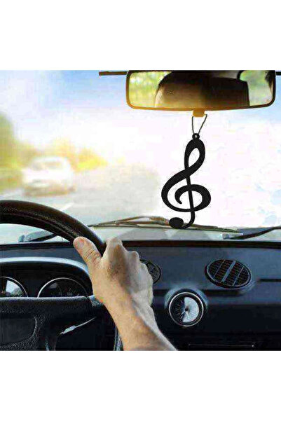 RetroLazer Araba Süsü Müzik Melodi Dikiz Aynası Süsü Ahşap