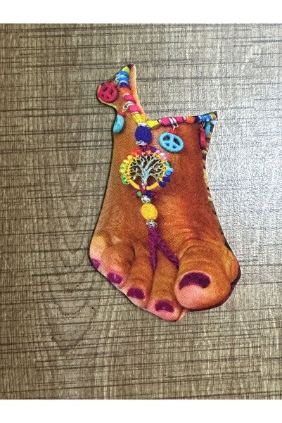 Gönülden Tasarım 10x6 Cm Halhallı Etnik Ayak Görselli Arma
