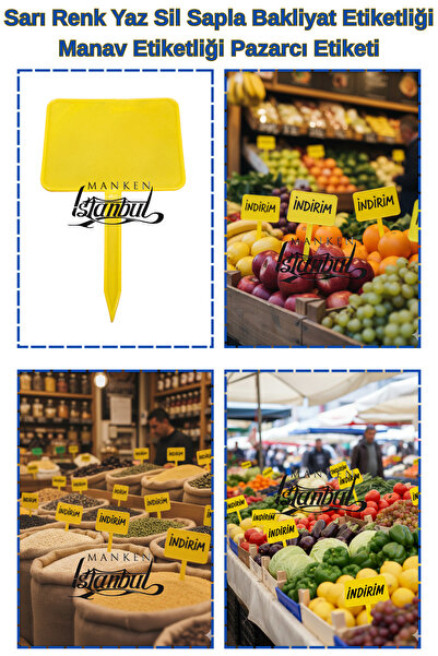 Manken İstanbul 45 τμχ Μεσαίου μεγέθους Καλοκαιρινό Sil Sap Placket Labeling ...