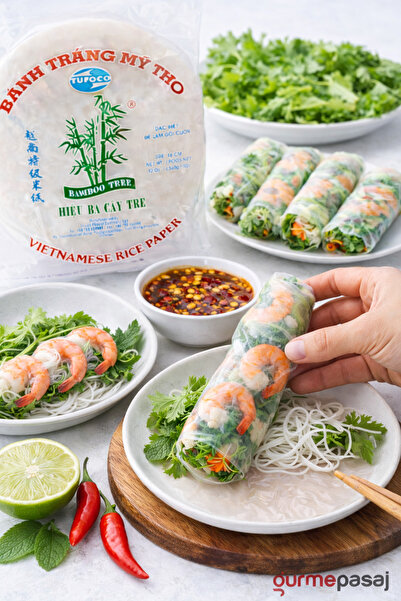 Tufoco Bambo Tree Pirinç Yufkası Rice Paper Glutensiz 340 G