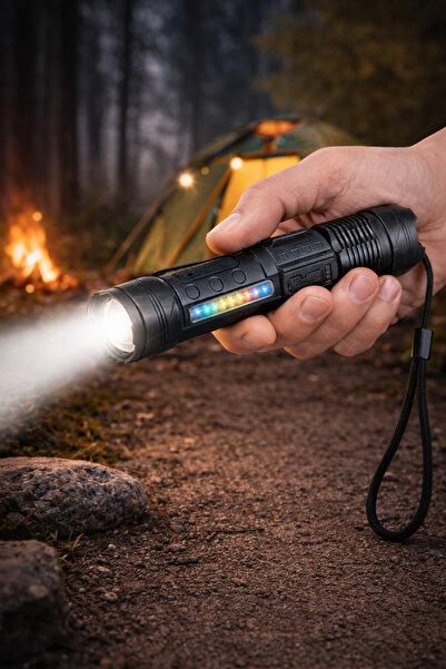 ONELİGHT ŞARJLI VE ZOOMLU EL FENERİ