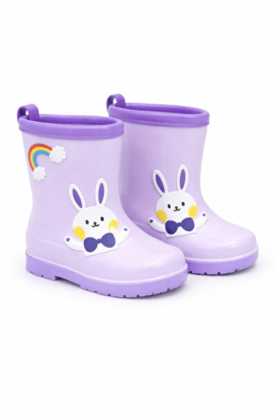 Superbaby Lilac rubber boots for little girls for first steps, waterproof, Bu...