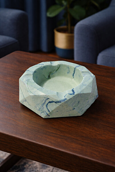 Phellos Τετράγωνος τασάκι με εμφάνιση πράσινου μάρμαρου βουνού – Διακοσμητικό...
