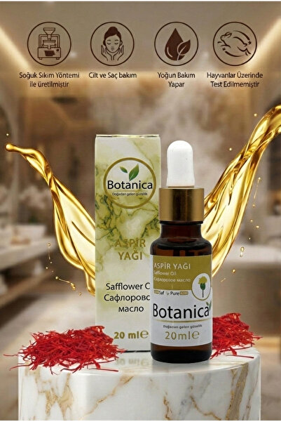 botanica %100 Saf Soğuk Sıkım Aspir Yağı (Yüksek CLA) 20 ml - Selülit Karşıtı...