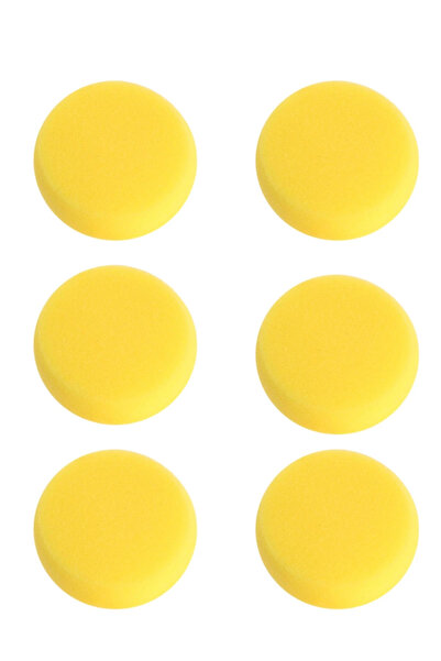 ACUTO Seramik Rötuş Süngeri 6 Adet Düzeltme Süngeri Yuvarlak Sünger 6'lı Set ...