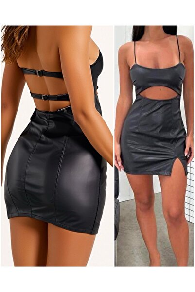 hipnoz butik ROCHIE DE PIELE CU DETALIA SPATE