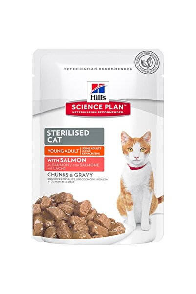 Hill's SCIENCE PLAN Somonlu Kısırlaştırılmış Yetişkin Kedi Pouch 12X85g