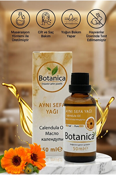 botanica زيت الآذريون (كاليندولا) طبيعي 100% - 50 مل - عناية مهدئة ومرممة للب...