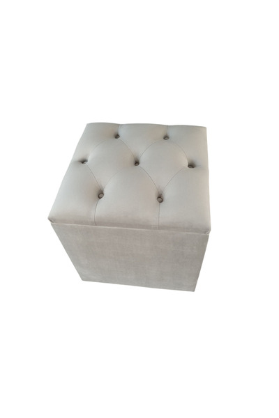 OEM Taburet patrat Chesterfield cu spatiu pentru depozitare