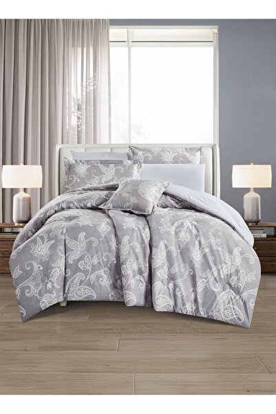 Melen طقم مفرش سرير صيفي كوين وجهين - 7 قطع- يناسب سرير بمقاس 200x160 - ويلز ...