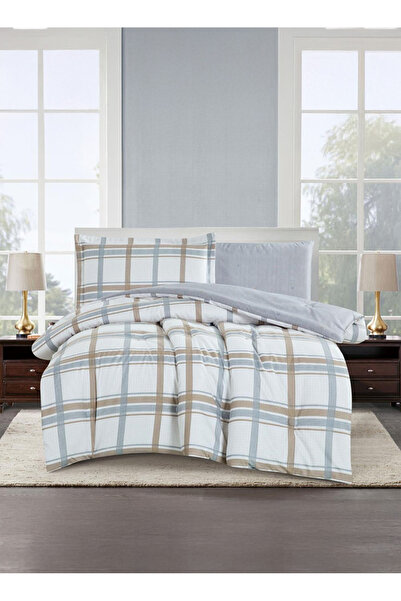 Melen طقم مفرش سرير صيفي مفرد ونص - 4 قطع - يناسب سرير بمقاس 200x120 - ليتون ...