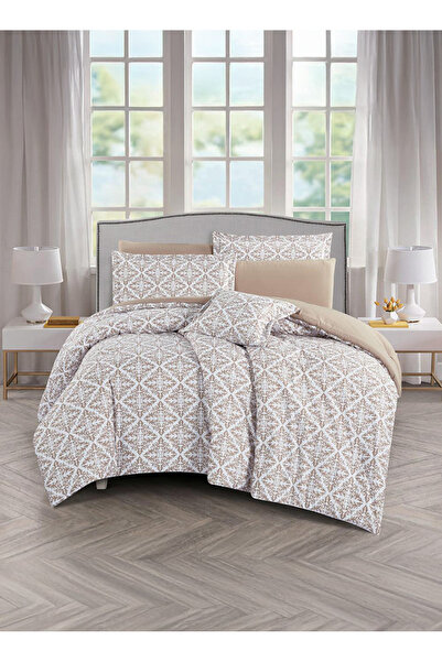 Melen 7-piece double summer bed sheet set – fits a 200x200 bed – Orca – White...