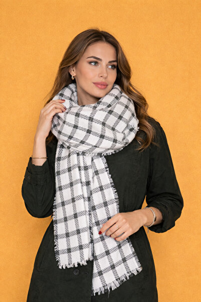 laviyonsa Eșarfe și șal largi de iarnă în carouri groase