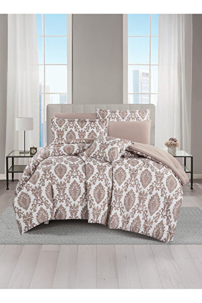 Melen 7-piece double summer bed sheet set – fits a 200x200 bed – Orca – Dark ...