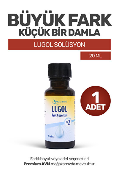 Multiplus Lugol Iyot %2 20 ml | Damlalıklı Kolay Kullanım