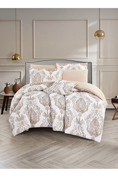 Melen 7-piece double summer bed sheet set – fits a 200x200 bed – Orca – White...