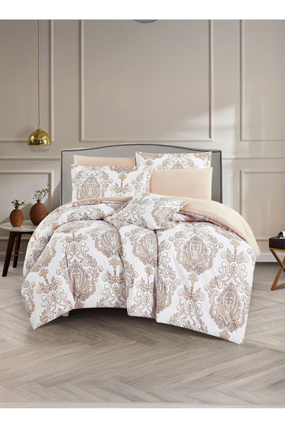 Melen طقم مفرش سرير صيفي مفرد ونص وجهين - 4 قطع - يناسب سرير بمقاس 200x120 - ...