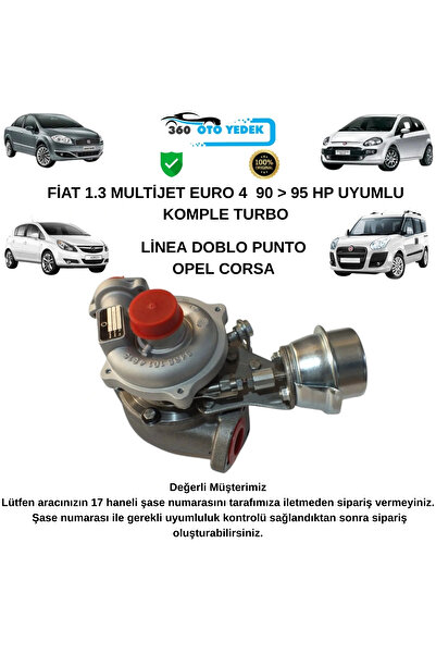 Motopower 1001MPW Fiat 1.3 Mjet Euro 4 90 > 95 Hp Turbo Linea Punto Doblo Cor...