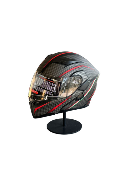 JK20 902 Güneş Vizörlü Çene Açılır Kask (B1)