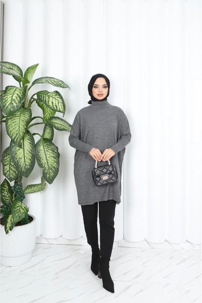 NİSUM MODA TRİKO PANÇO TUNİK