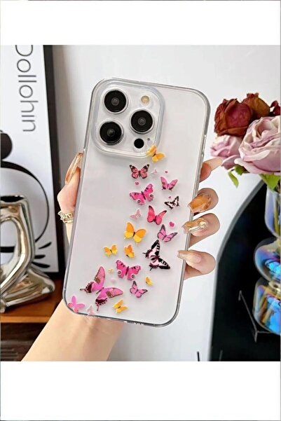 3GEN CASE İphone 13 Pro Kılıf Desenli Şeffaf Silikon Kılıf