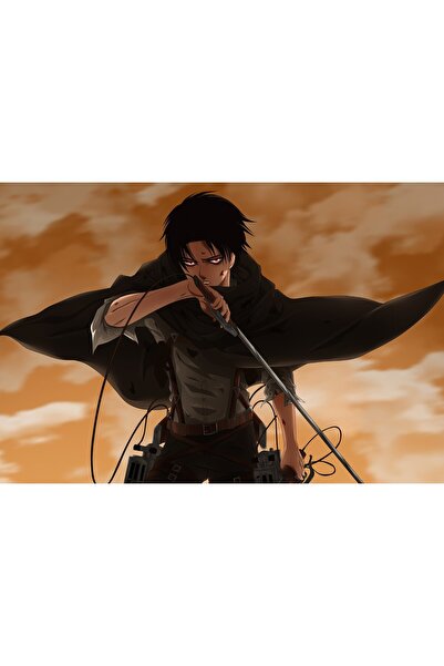 OEM Poster Atac pe Titan Levi Angry, 61x90cm, Zumzeria