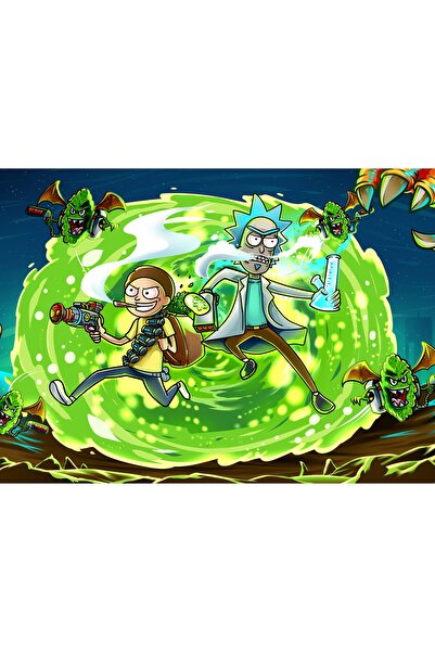 OEM Posterul Rick și Morty Fight, 61x90cm, Zumzeria