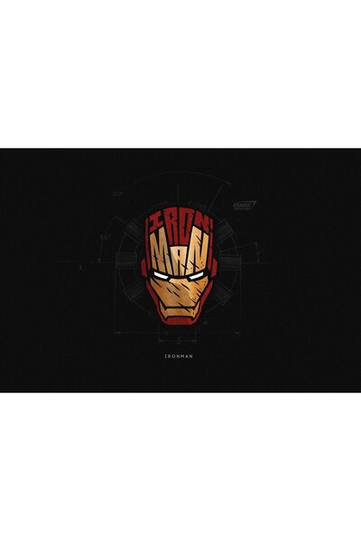 OEM Poster Iron Man Supererou Minimal, 61x90cm, poster1066, Zumzeria