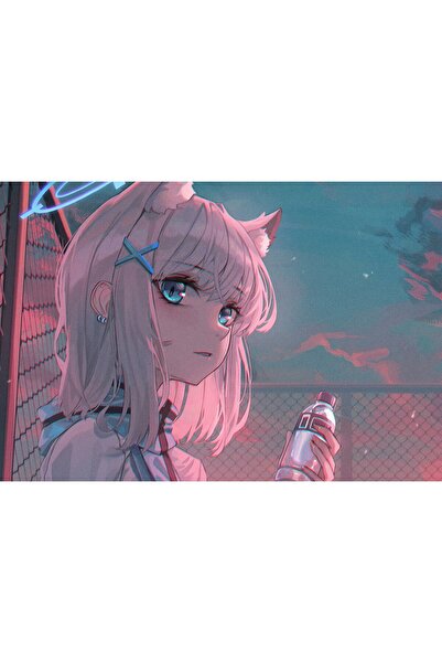 Zumzeria Tablou Canvas Shiroko Blue Archive, 80x50cm, tablou875,