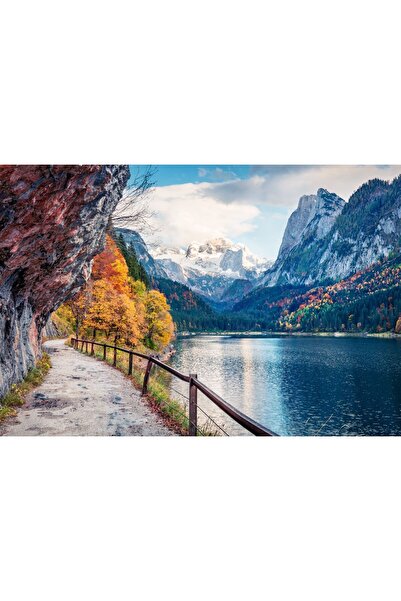 Zumzeria Картина на платно Красива пътека по скалите, 80x50см, картина на пла...