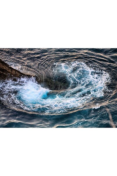 Zumzeria Таблу платно Пенлива вълна, разбиваща се в скалата, 80x50 см, tabulo...