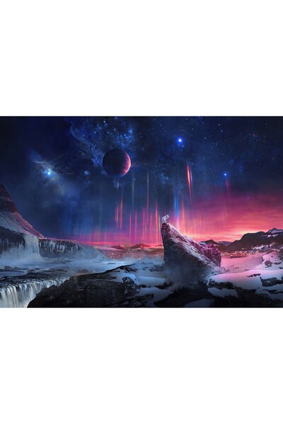 Zumzeria Pictură pe pânză Lup Santinelă, 80x50cm, tableau1463,